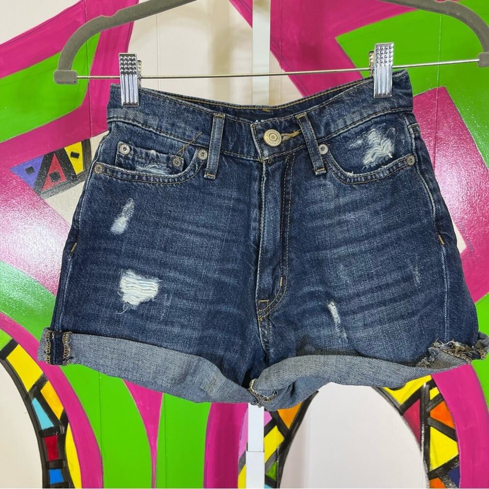 Aero, Denim Shorts High Rise Curvy Mom Short. Size 000. Excellent condition!
